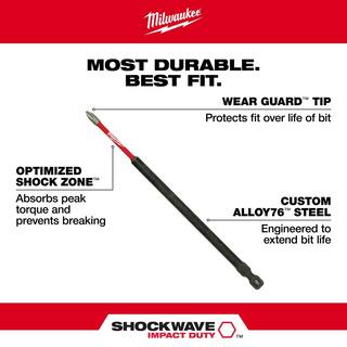 MW SHOCKWAVE Impact Duty 6 in. T25 Torx Alloy Steel Screw Driver Bit (1-Pack) 48-32-4810