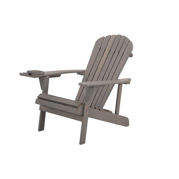 Earth Collection Adirondack Chair with phone and cup holder (1 Chair and 1 End table set)