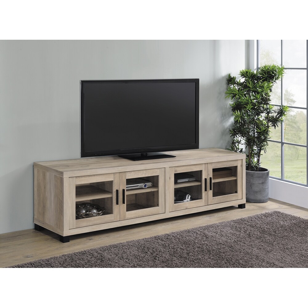 Coaster Furniture Sachin Rectangular TV Console with Glass Doors