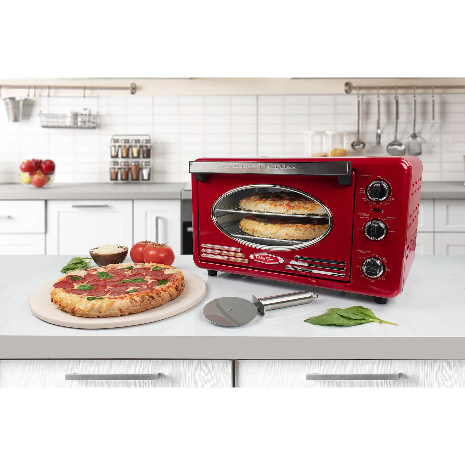 Nostalgia Electrics Retro 12-Slice Convection Toaster Oven