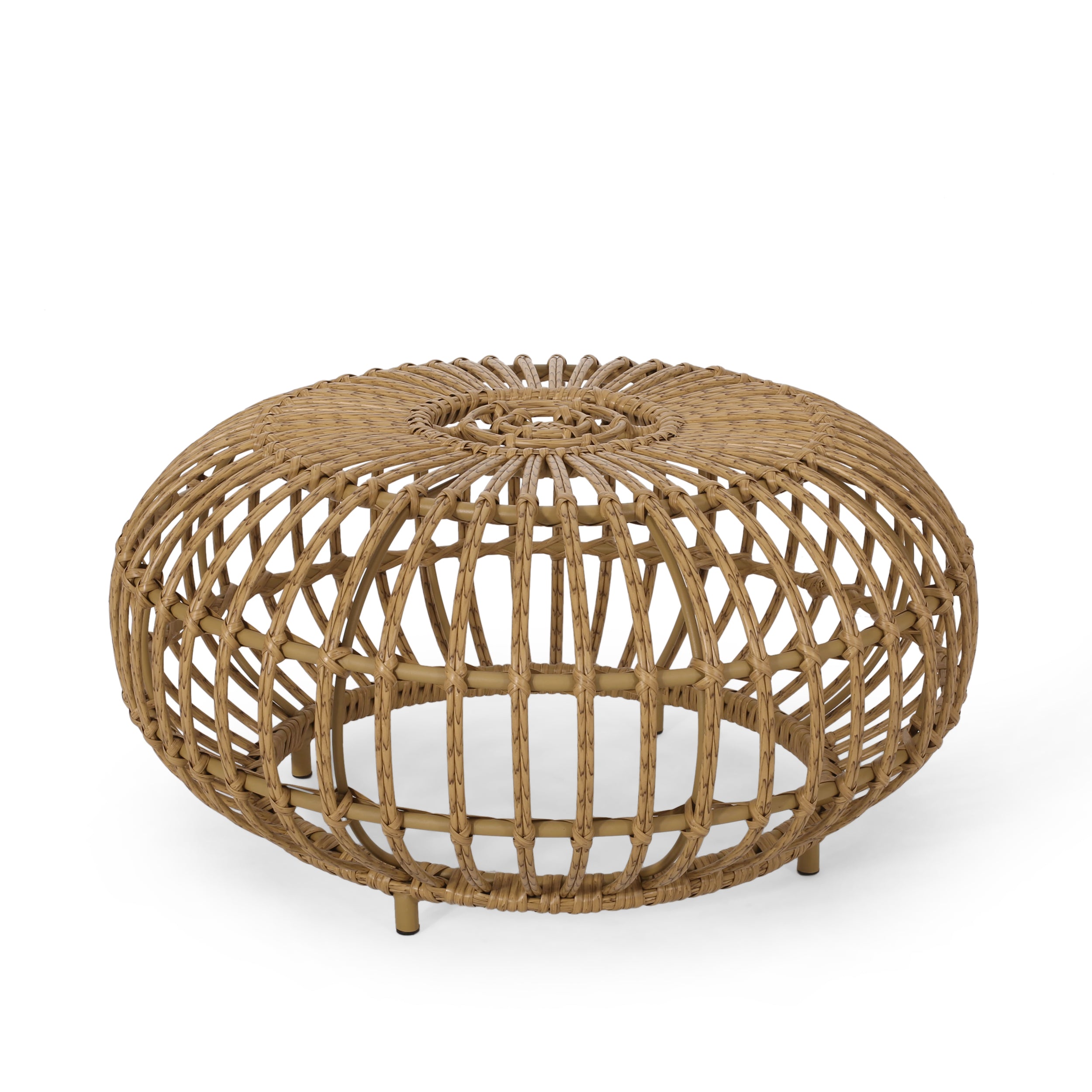 Whitetail Outdoor Boho Wicker Coffee Table