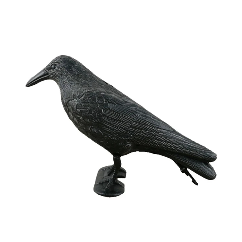 Repellent Garden Decoration Outdoor Decor Jardin Exterior  Raven Bird Repellent Pest Control Pigeon Simulation Black Crow