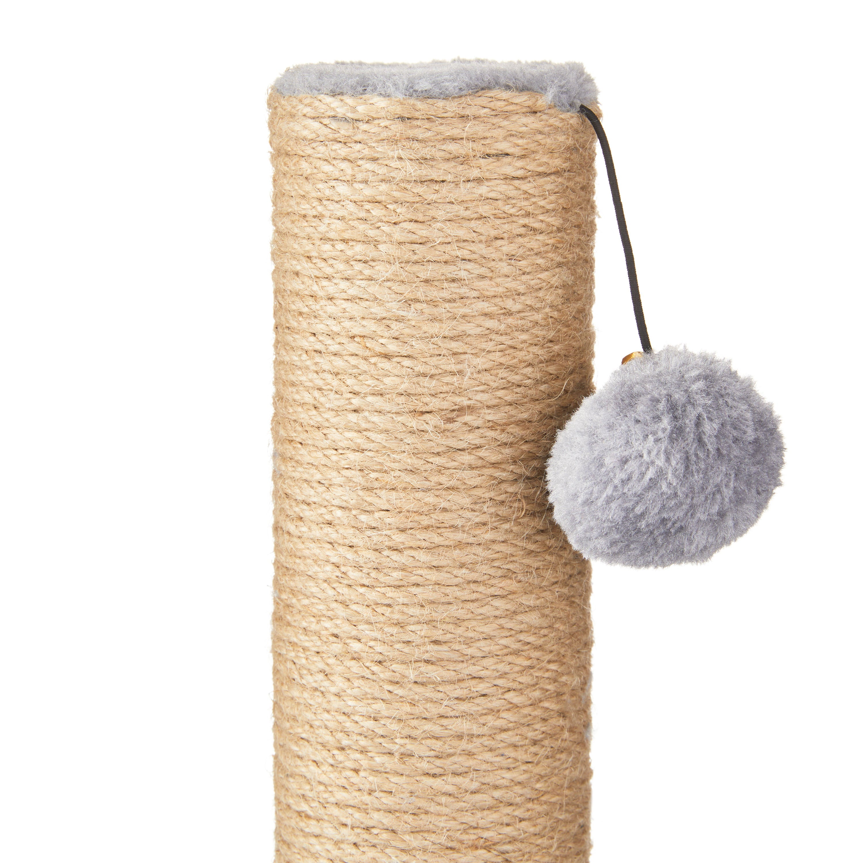 Vibrant Life Deluxe Jute Cat Scratching Post with Arch Rubber Massager， Pack of 1