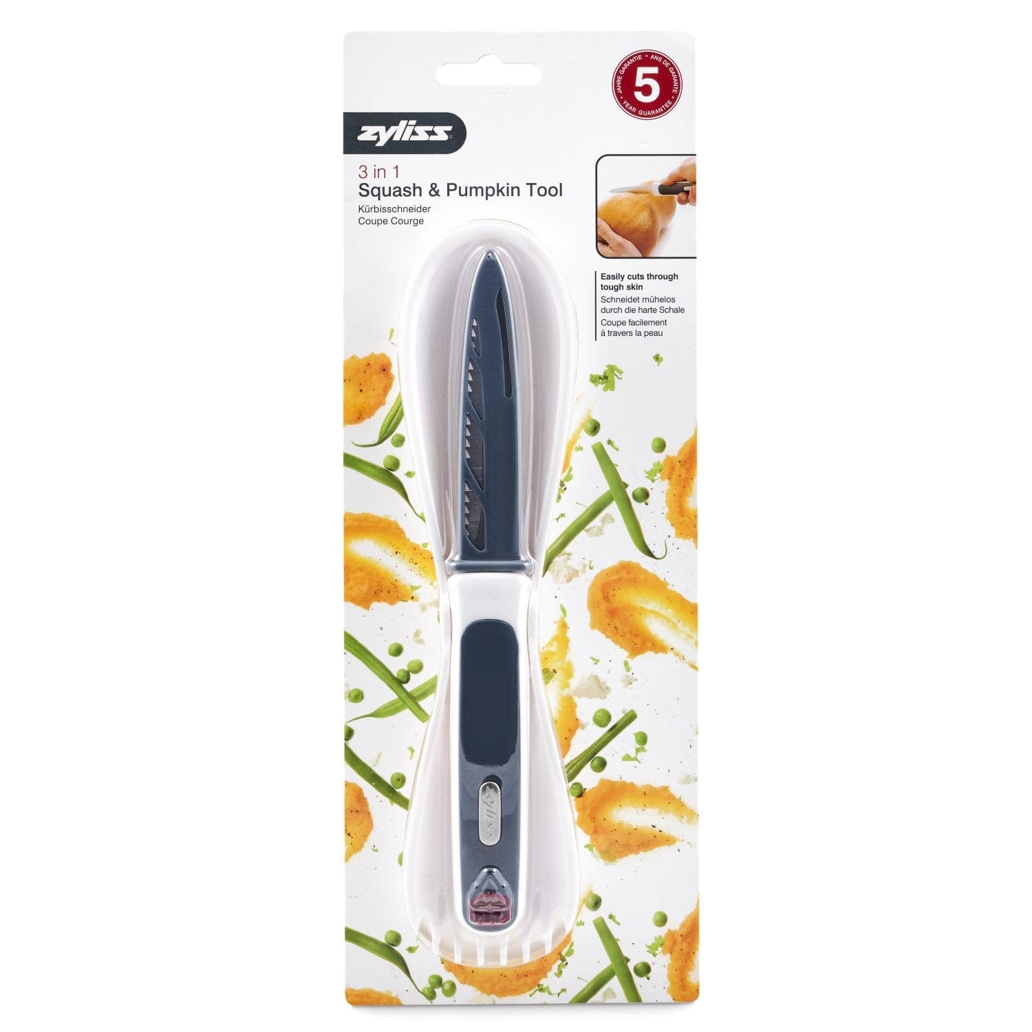 3 in 1 Squash or Pumpkin Peeling, Carving & Scooping Tool   Peel & Grate Ginger Tool - Discontinued