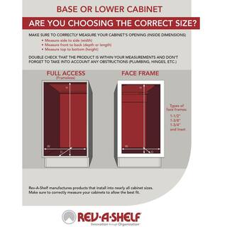 Rev-A-Shelf 2.875 in. H x 18.5 in. W x 22 in. D Double Knife Block Drawer Insert 4WDKB-1