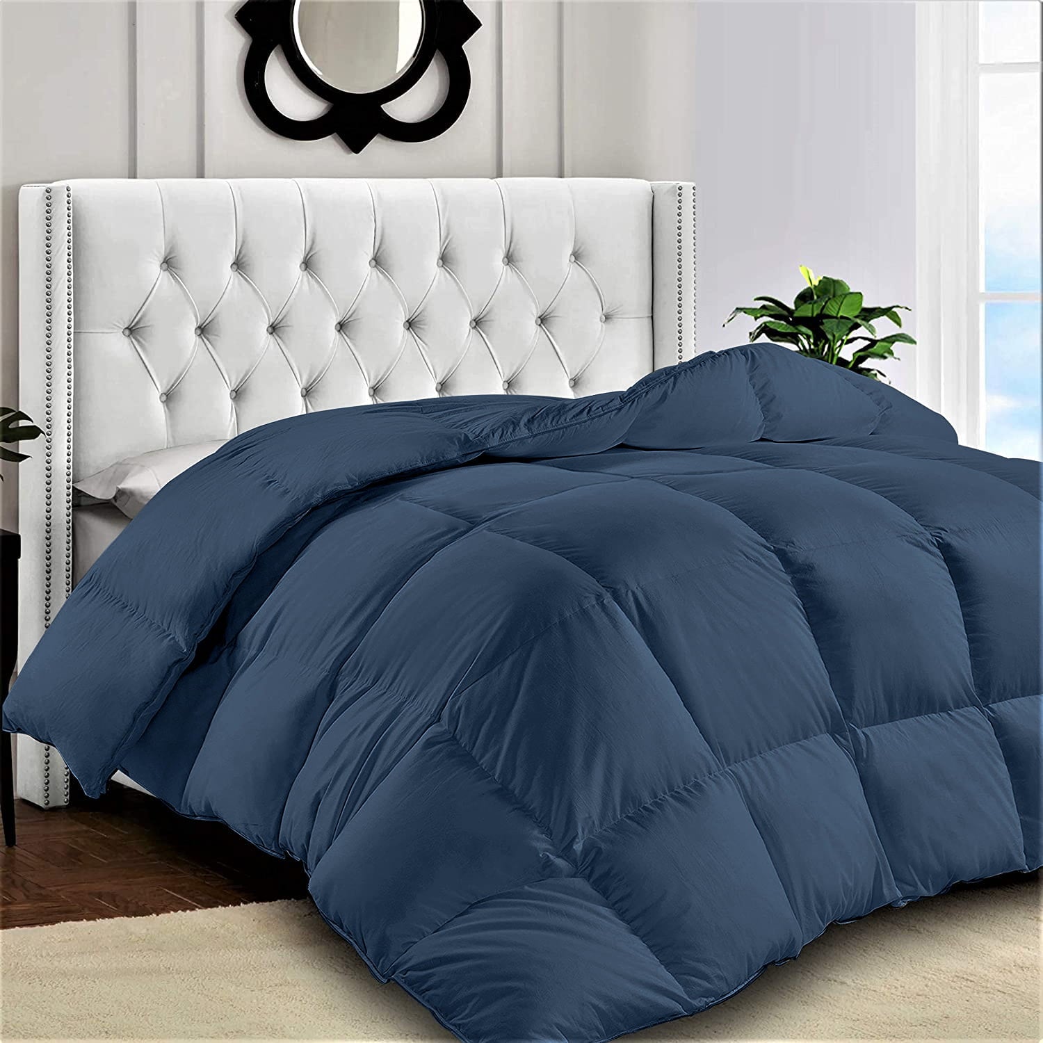 Lux Decor Collection Twin Comforter - All Season Microfiber Duvet Insert - Box Stitched Down Alternative Comforter