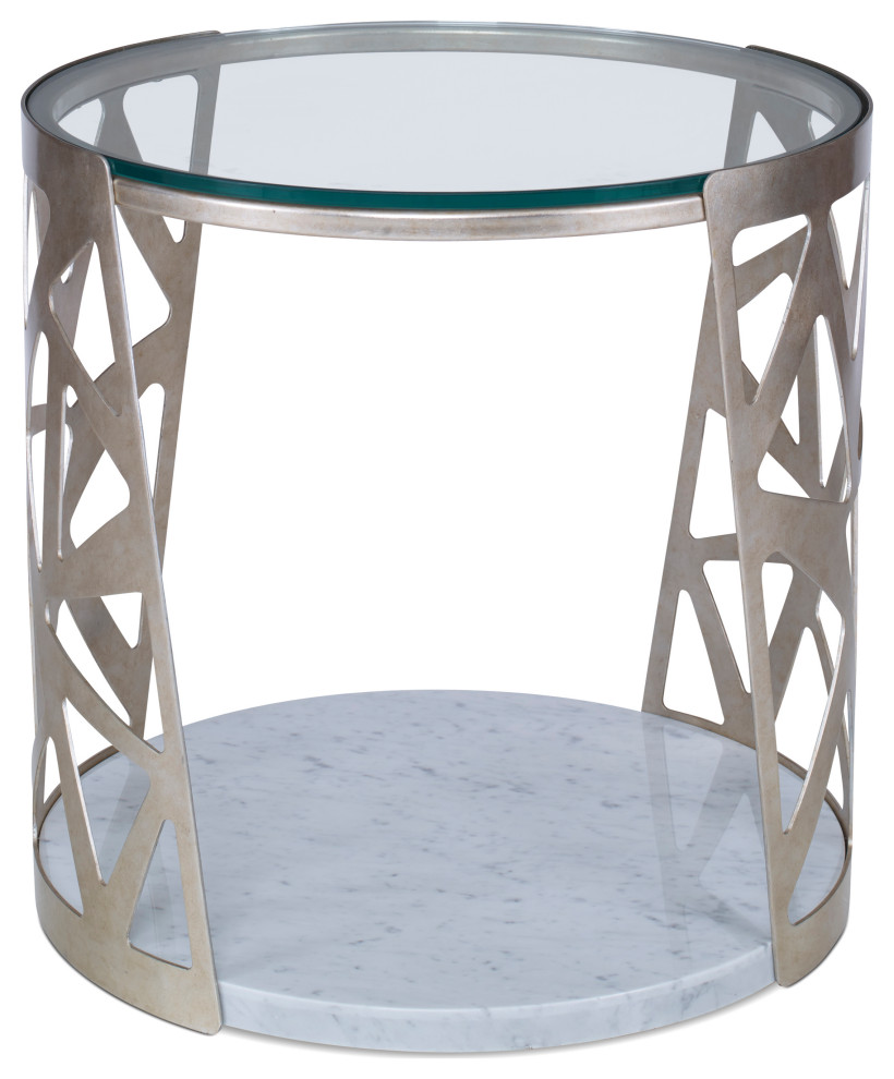 Ambella Home Collection   Pierced Round End Table   07269 900 001   Contemporary   Side Tables And End Tables   by GreatFurnitureDeal  Houzz