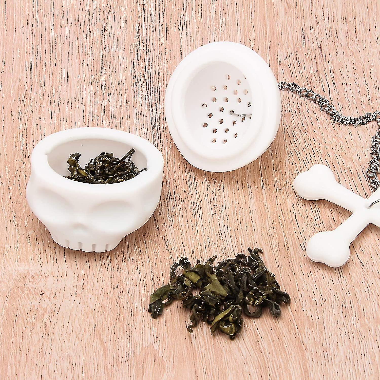 Silicone Tea Leaf Tea Strainer，2pcs Tea Bone Tea Filter Diffuser For Loose Leaf， Mug And Tea Kettle