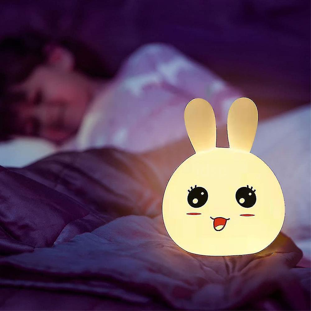 Night Lights For Kids Room， Cute Night Light Silicone Lamp For Boys Toddlers Girls， Portable Nursery