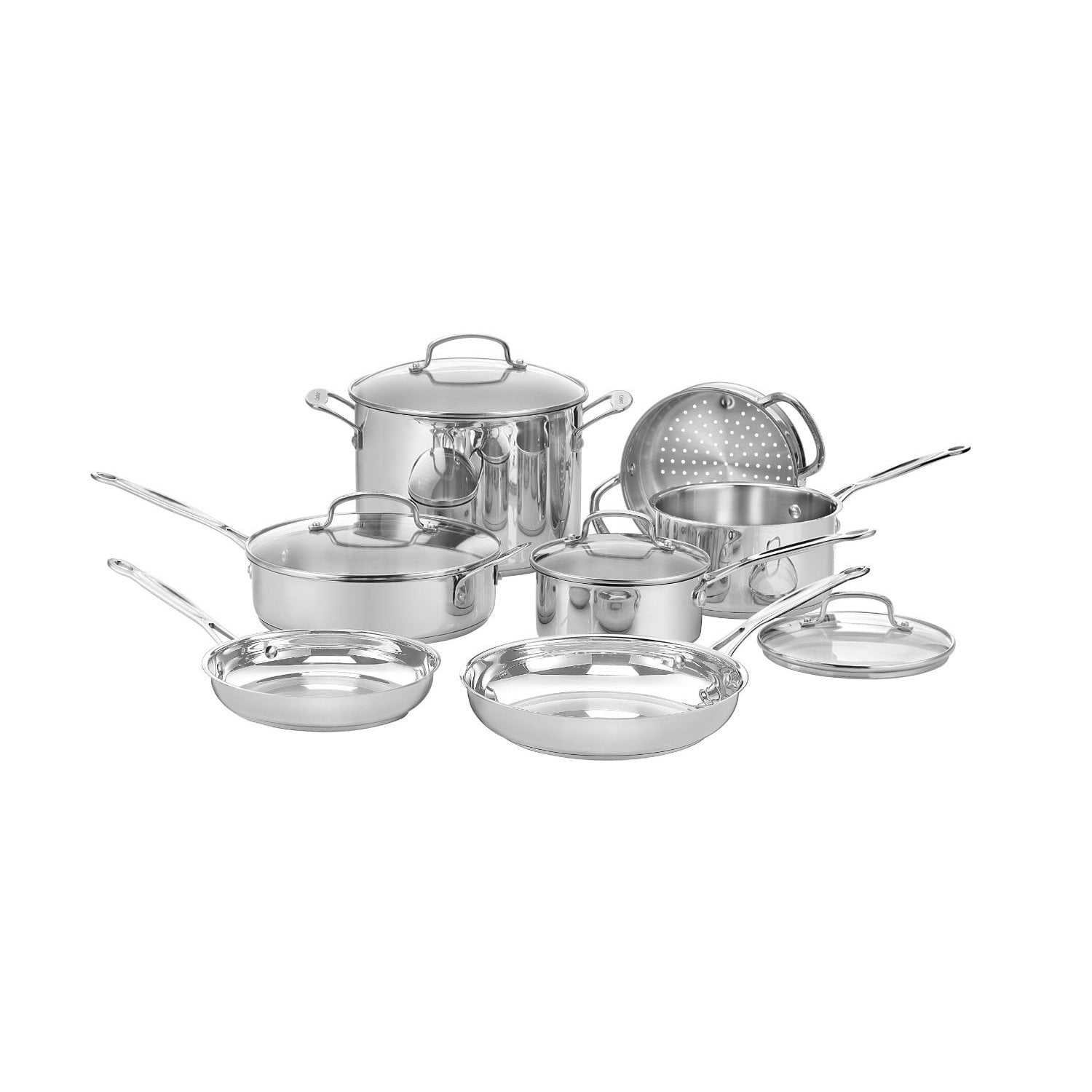 Cuisinart Chef's Classic Stainless Steel 11 Piece Cookware Set (77-11G)