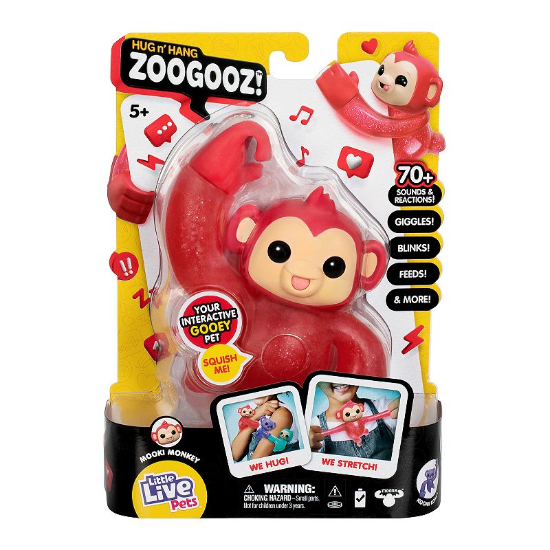 Little Live Pets Hug n' Hang Zoogooz - Mooki Monkey