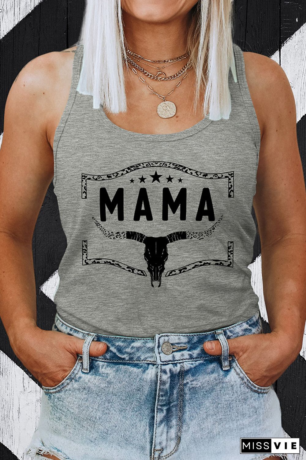 Mama Sleeveless Tank Top