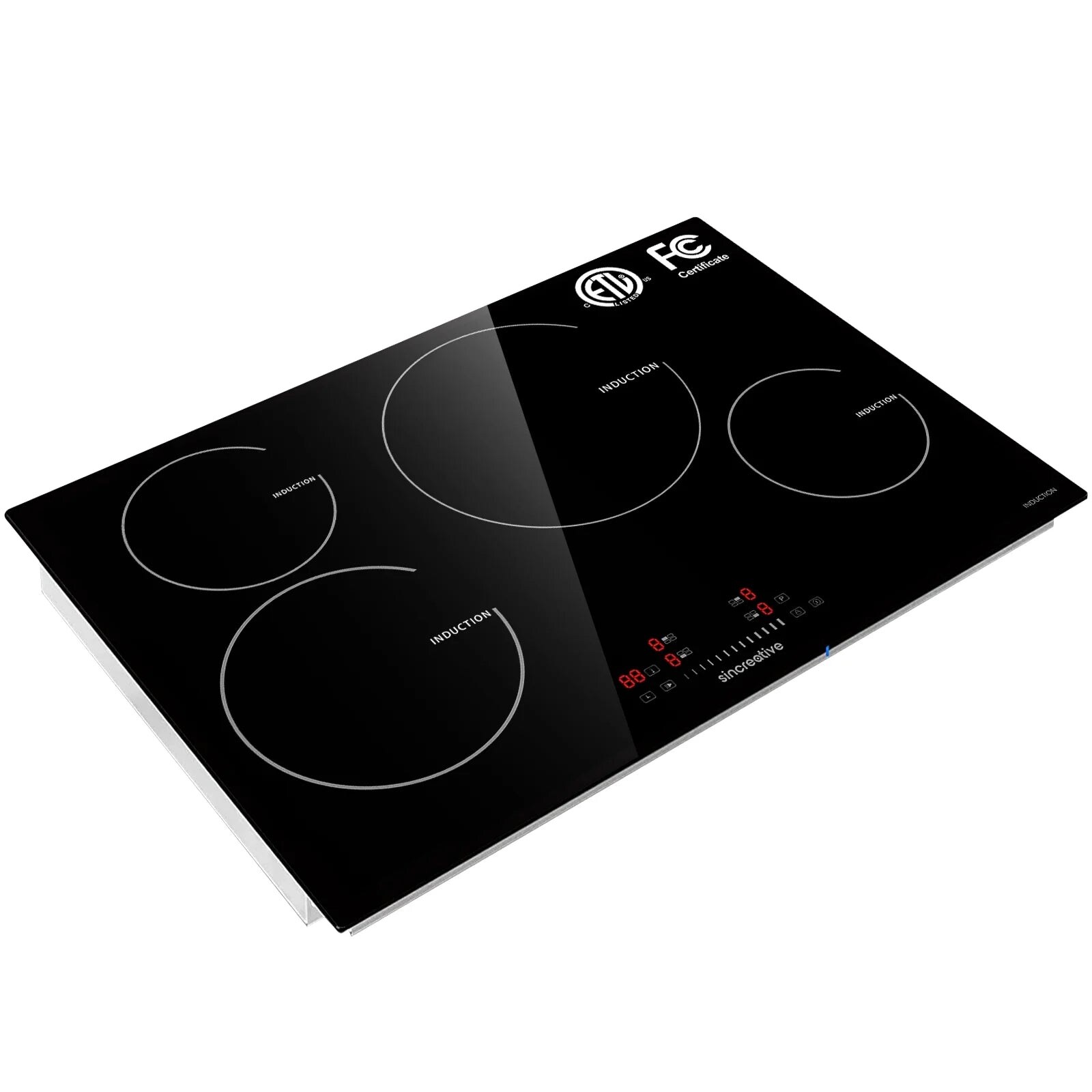 30-inch Induction Cooktop with 9 heating Level and Timer