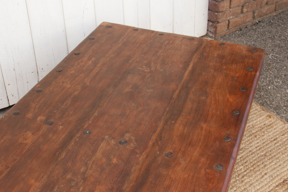 Antique Rustic Takhat Teak Coffee Table   Eclectic   Coffee And Accent Tables   by De cor  Houzz