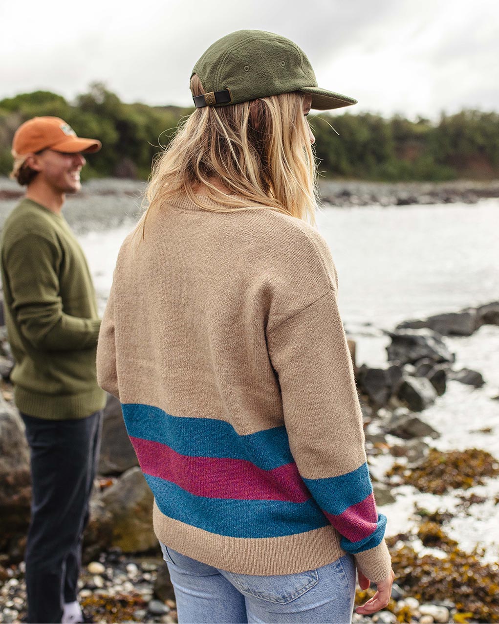 Bay Recycled Knitted Jumper - Sand