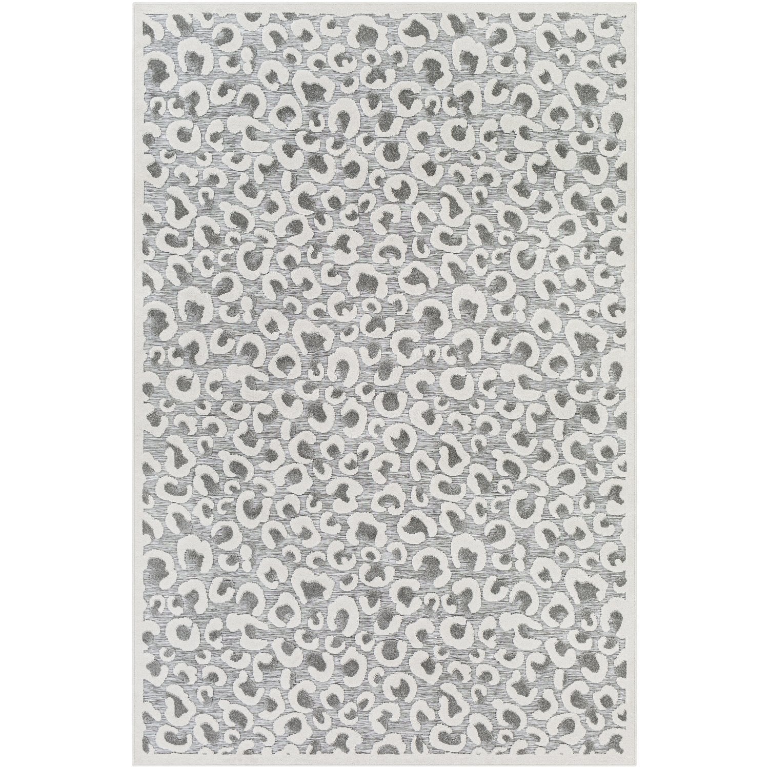 Greenwich Indoor/Outdoor Rug in Cream, Medium Gray