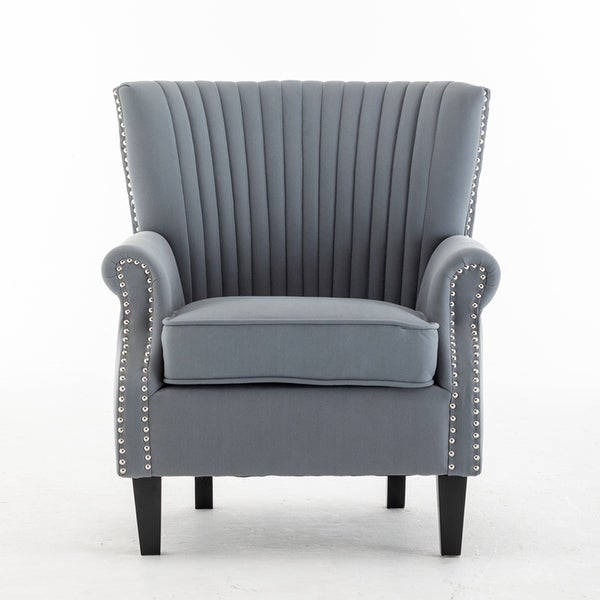 Accent Chair Wingback Chair Tufted Armchair with Padded Seat