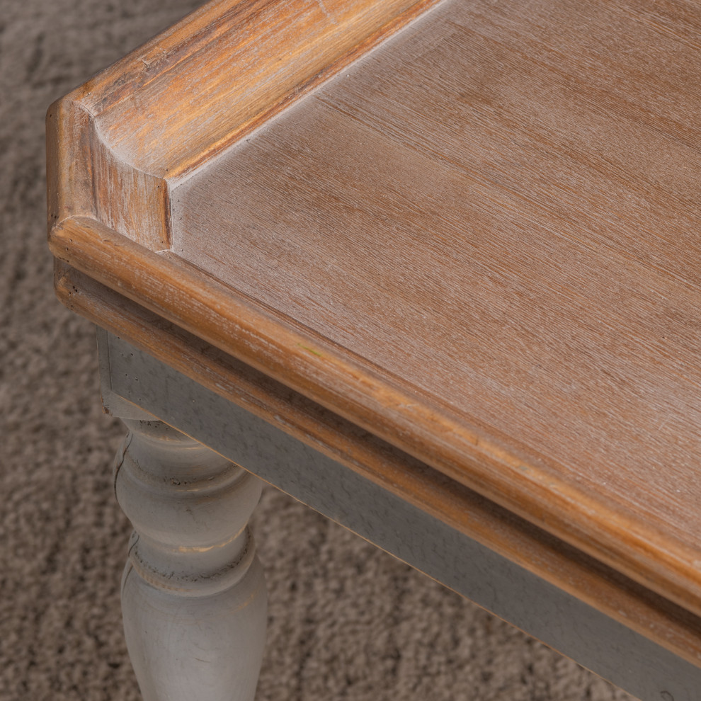 Alyson Gray Wooden Coffee Table   French Country   Coffee Tables   by Crestview Collection  Houzz