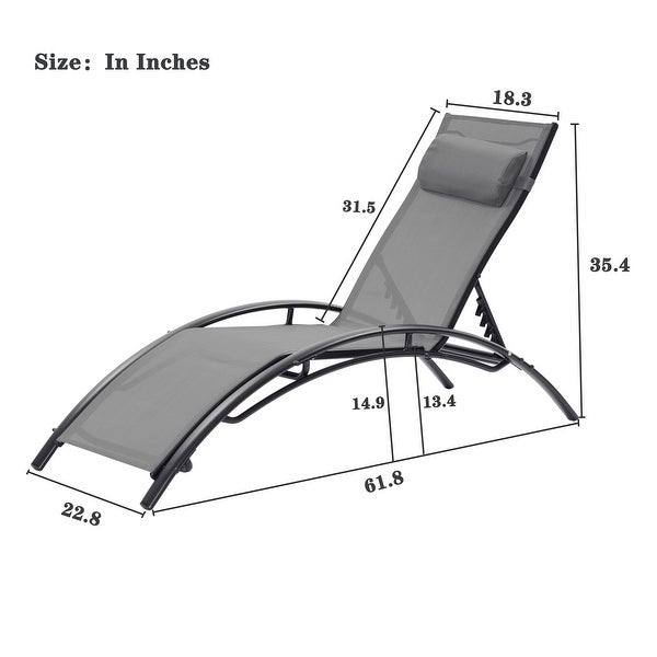 2PCS Set Chaise Lounges