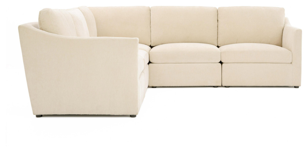 Aiden Beige Modular L Sectional   Beige   Transitional   Sectional Sofas   by First of a Kind USA Inc  Houzz