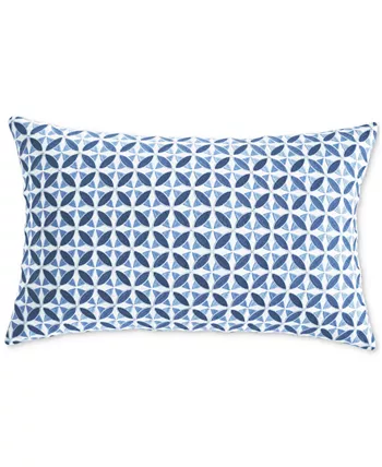 Charter Club Diamond Dot 300 Thread Count Cotton Decorative Pillow， 18