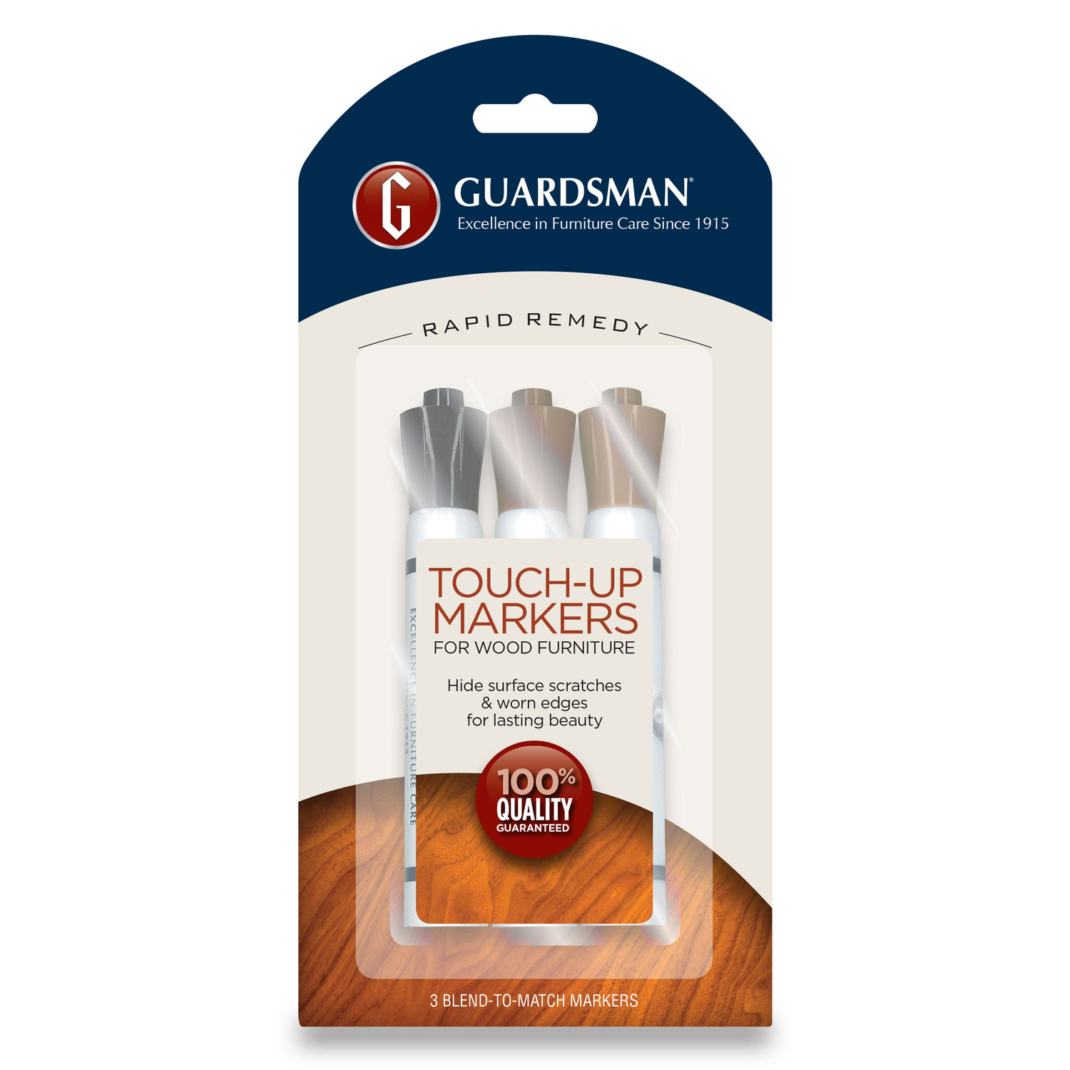 Guardsman Semi-Transparent Smooth Assorted Deep Base Latex Stain Marker 3 pk