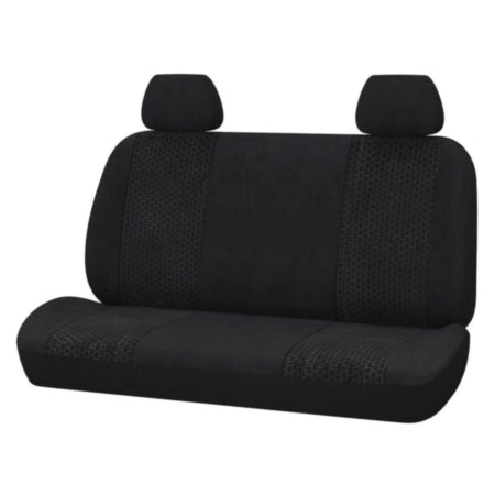 Autocraft Car and SUV Seat Cover， Black Terry， Classic， Universal， Bench， Soft Material， Warm