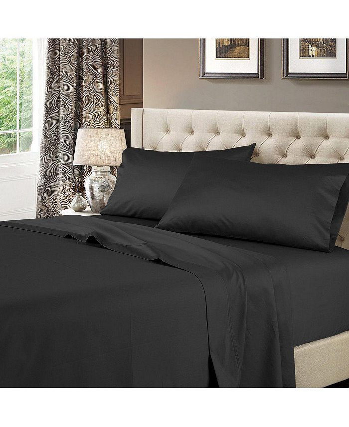 Egyptian Linens 600 Thread Count Solid Cotton Sheets Set， Queen