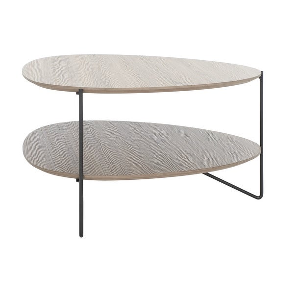 SAFAVIEH Ami Modern 2-Tier Coffee Table - 30 in. W x 28 in. D x 16 in. H