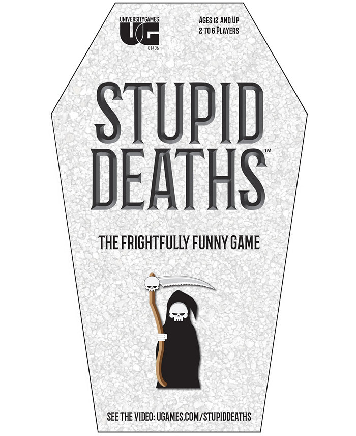 University Games Stupid Deaths Card Game Tin