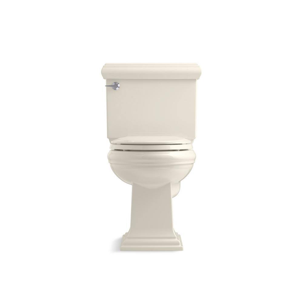 KOHLER Memoirs Classic 2-Piece 1.28 GPF Single Flush Round Toilet with AquaPiston Flushing Technology in Biscuit K-3986-96