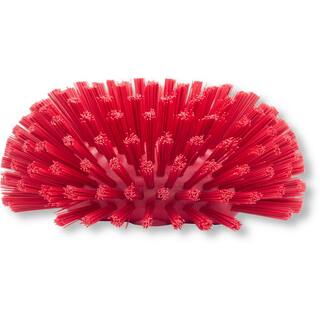 CFS Brands Sparta 5.25 in. x 7.5 in. Red Polypropylene Kettle Brush (2-Pack) 40041EC05