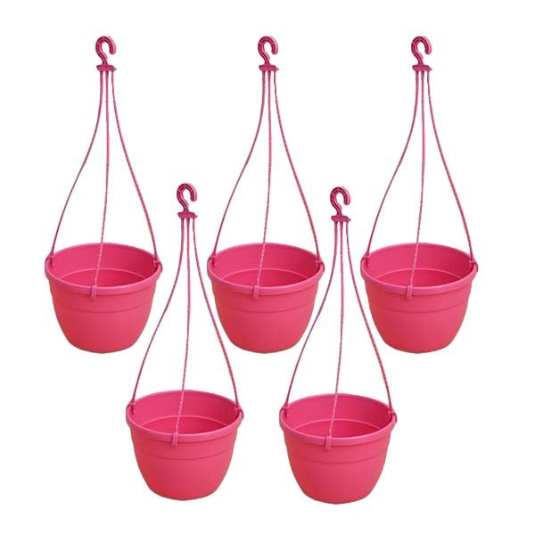 7.1 inch (18 cm) Corsica No. 18 Hanging Round Plastic Pot