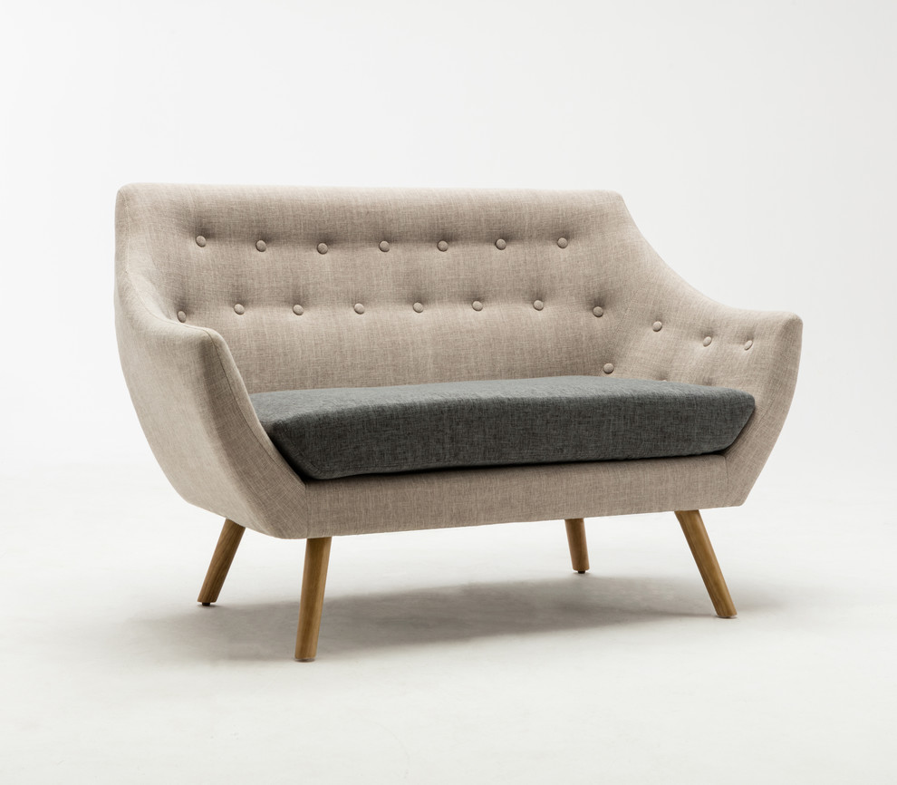 Kara Love Seat   Midcentury   Loveseats   by Boraam Industries  Inc.  Houzz