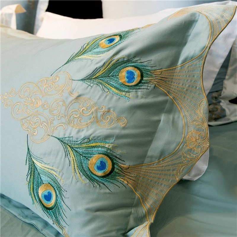 BlueCloud Peacock Bedding Set