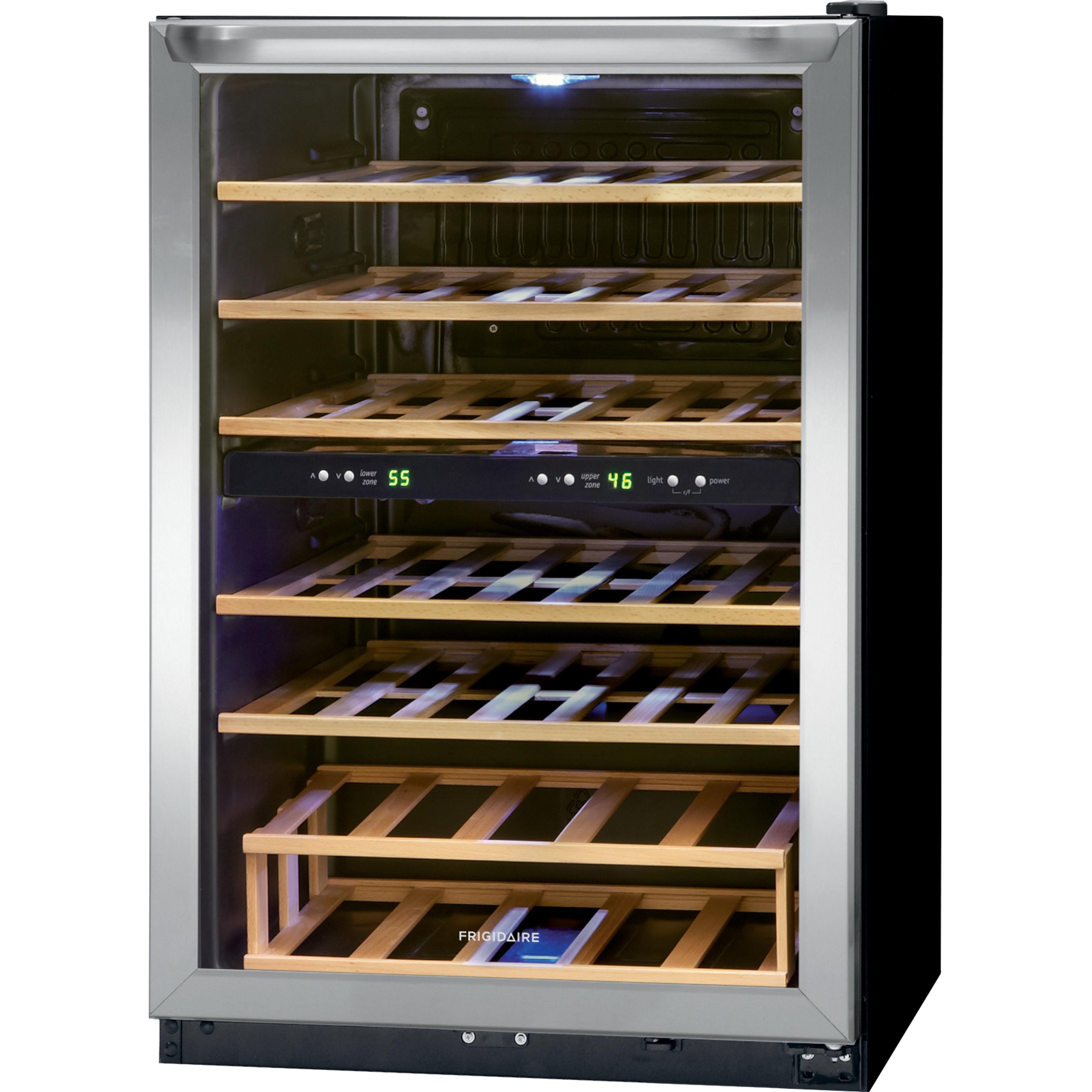 Frigidaire 45-Bottle Wine Cooler with 2 Temperature Zones FRWW4543AS