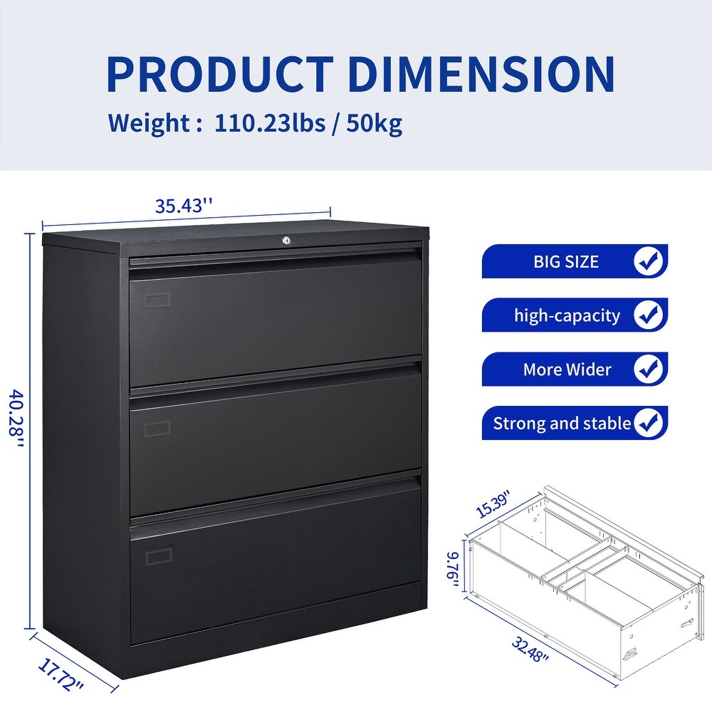 3 Drawer Filing Cabinet