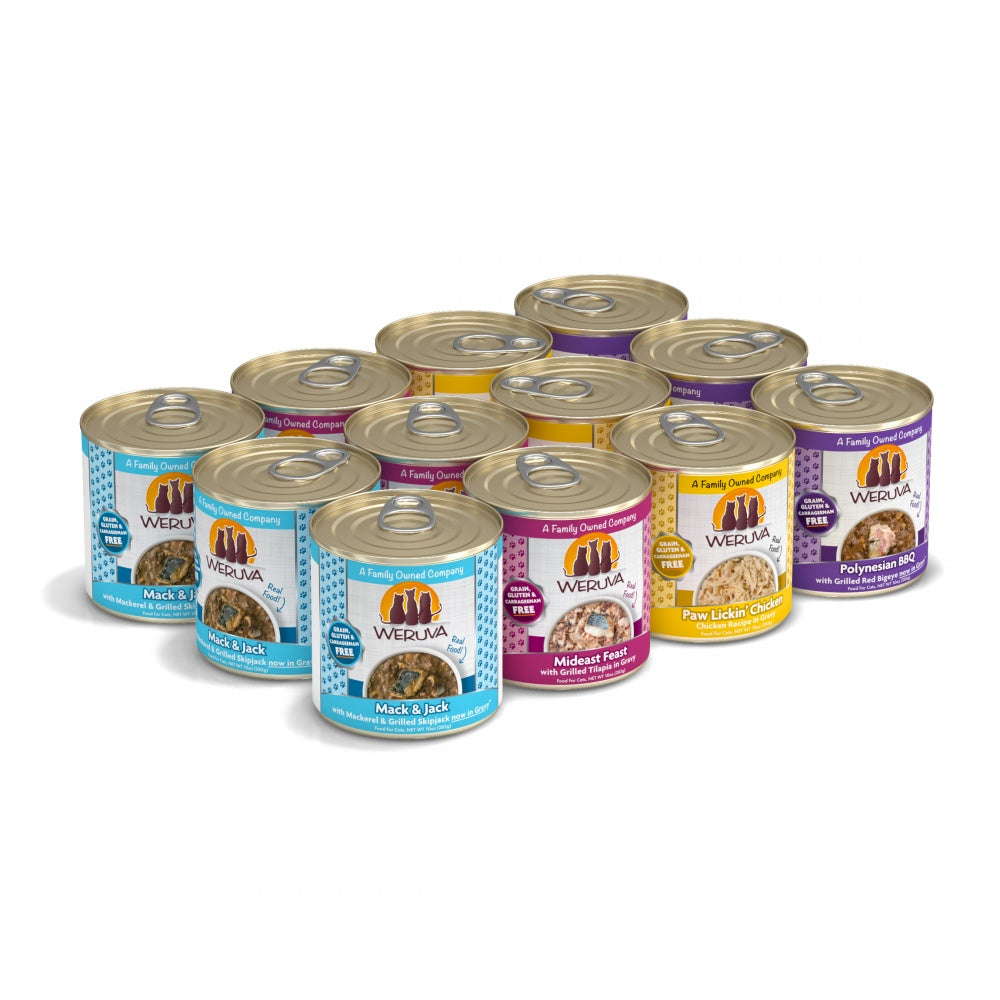 Weruva Classic The 10 Ounce Pounce Grain Free Canned Cat Food Variety