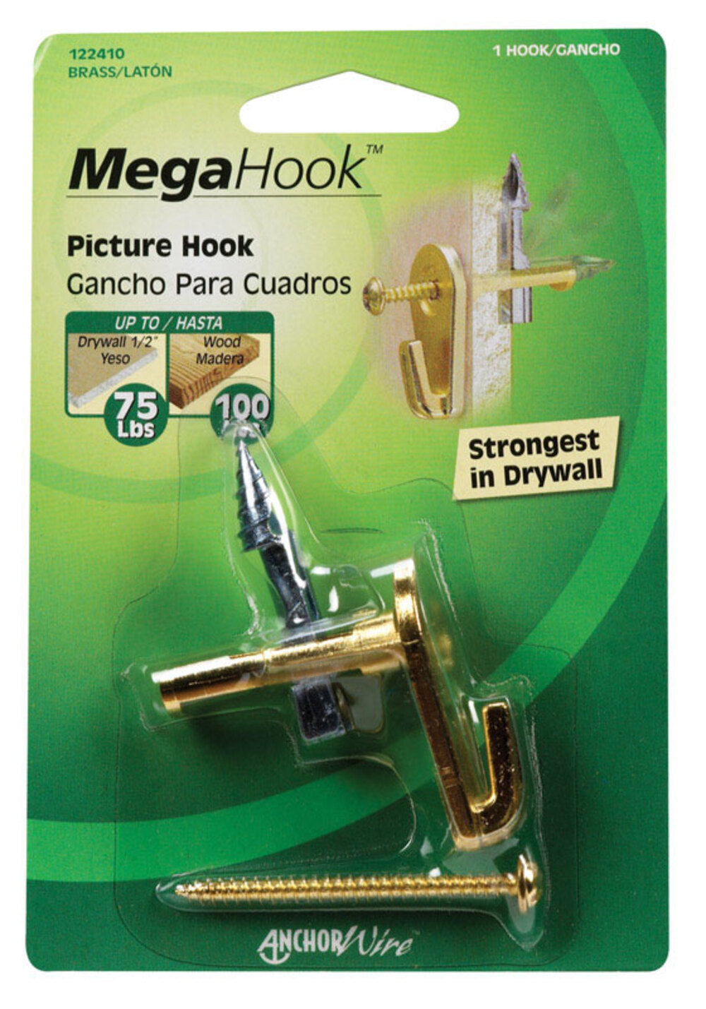 MEGA HOOK 100LB BRS