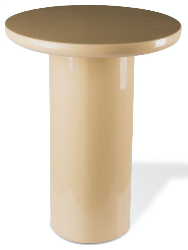 Beige Lacquered Side Table  Pols Potten Mob   Transitional   Side Tables And End Tables   by Luxury Furnitures  Houzz