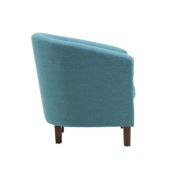 Porthos Home Bella Fabric Upholstered Accent Chair with Rubberwood Legs