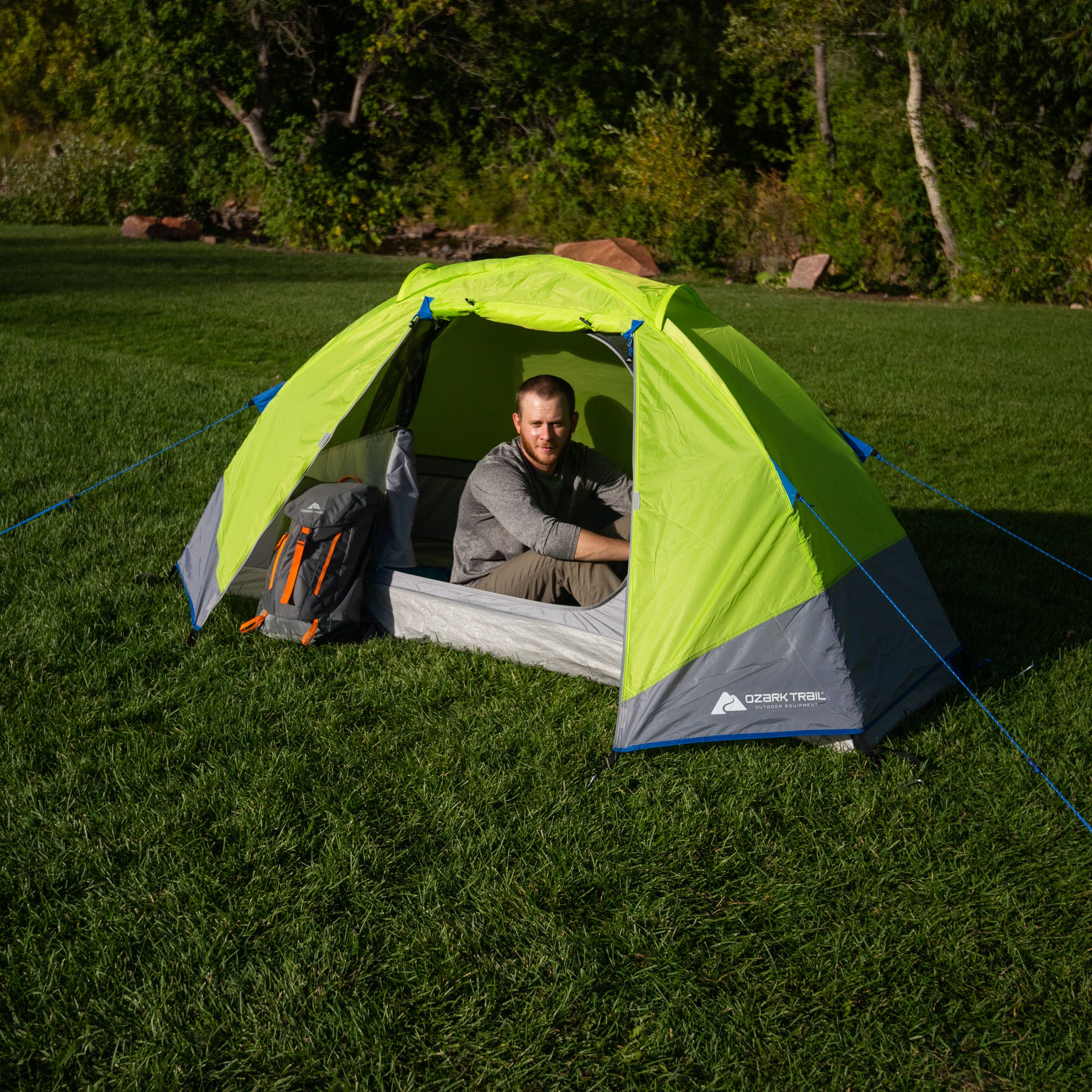 Ozark Trail Himont 1-Person Backpacking Tent， with Full Fly