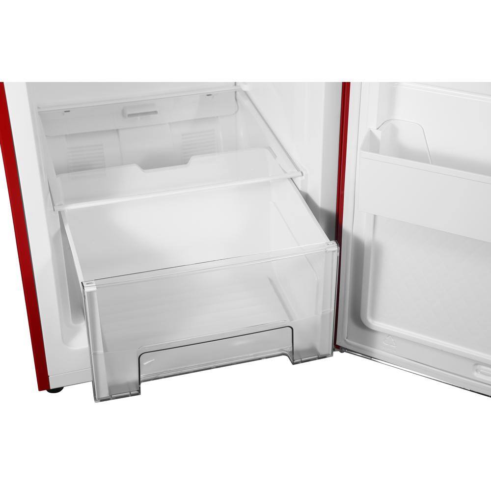 Galanz 11 cu. ft. Frost Free Convertible Upright Freezer or Fridge in Hot Rod Red with Electronic Temperature Control GLF11URDG16