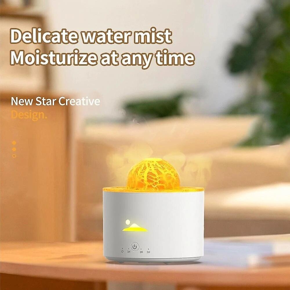 230ml Flame Planet Air Humidifier Electric Ultrasonic Cool Water Aroma Diffuser Home Room Aromatherapy Essential Oil Diffuser