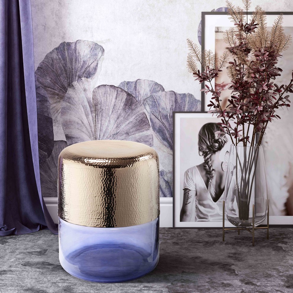 Kolla Purple Side Table   Contemporary   Side Tables And End Tables   by TOV Furniture  Houzz