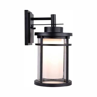 Home Decorators Collection Black Outdoor LED Wall Lantern Sconce DW7178BK