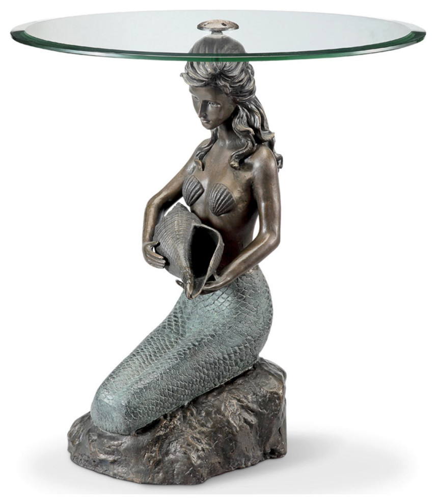 Mermaid End Table   Beach Style   Side Tables And End Tables   by SPI  Houzz