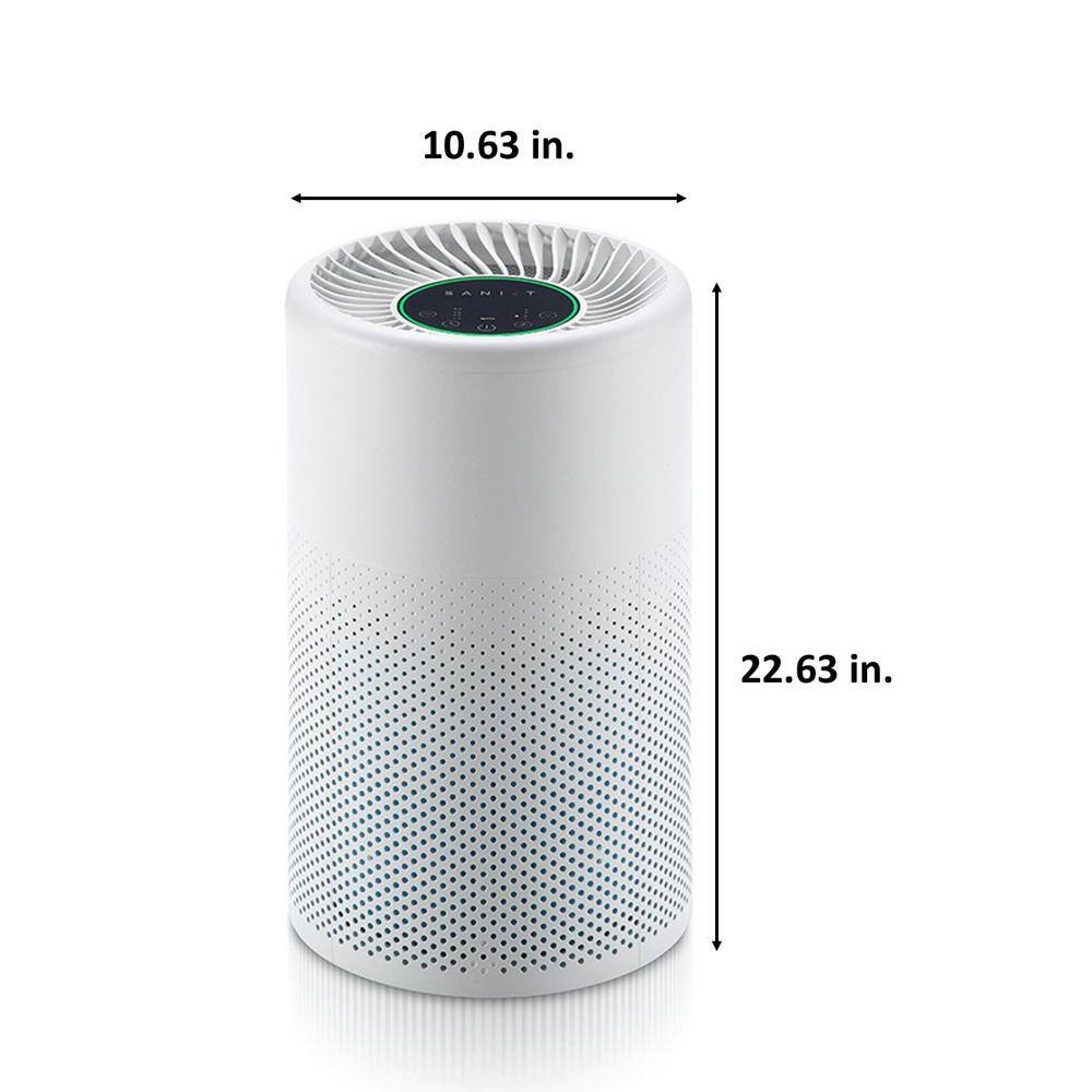 Smart Solar Sani-T Breeze Pro Compact 275 sq.ft. Tabletop Air Purifier with HEPA Filter SAN-385