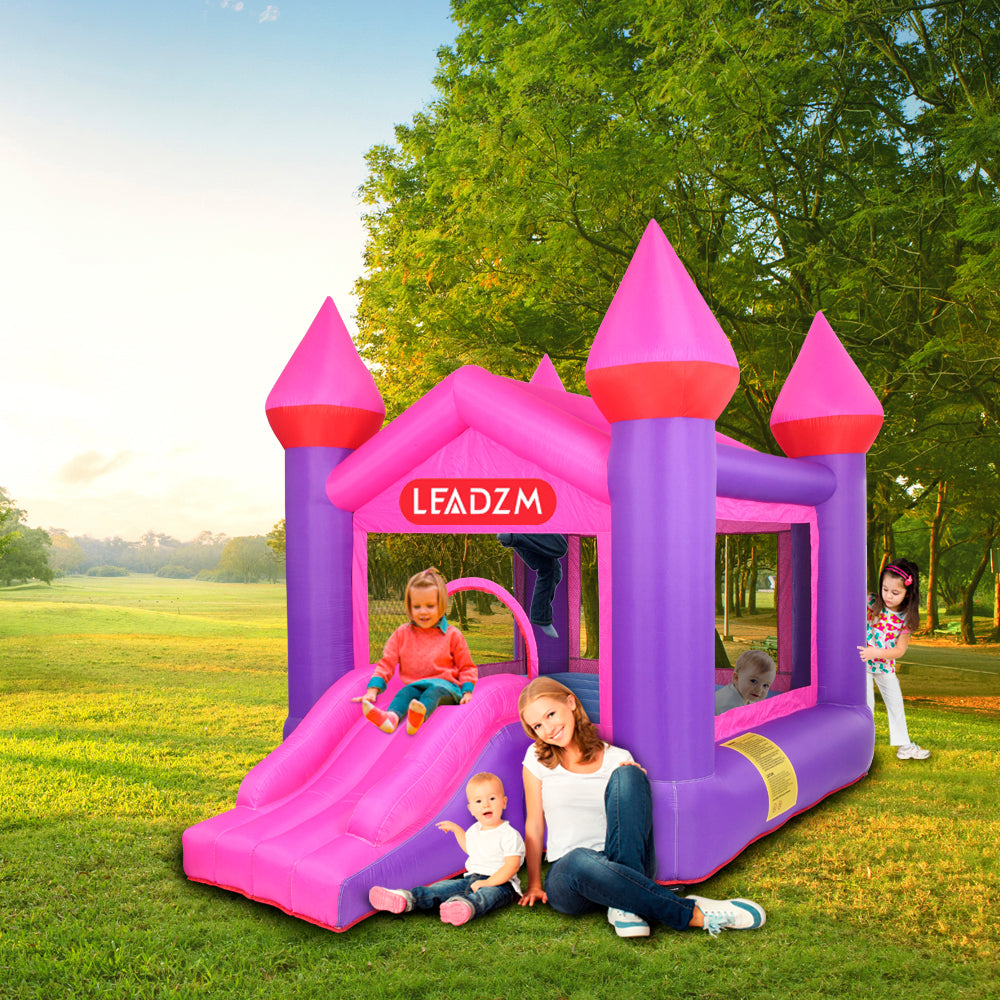 Inflatable Bounce House for Kids, 420D Oxford Cloth Bouncy Castle with Slide/Blower