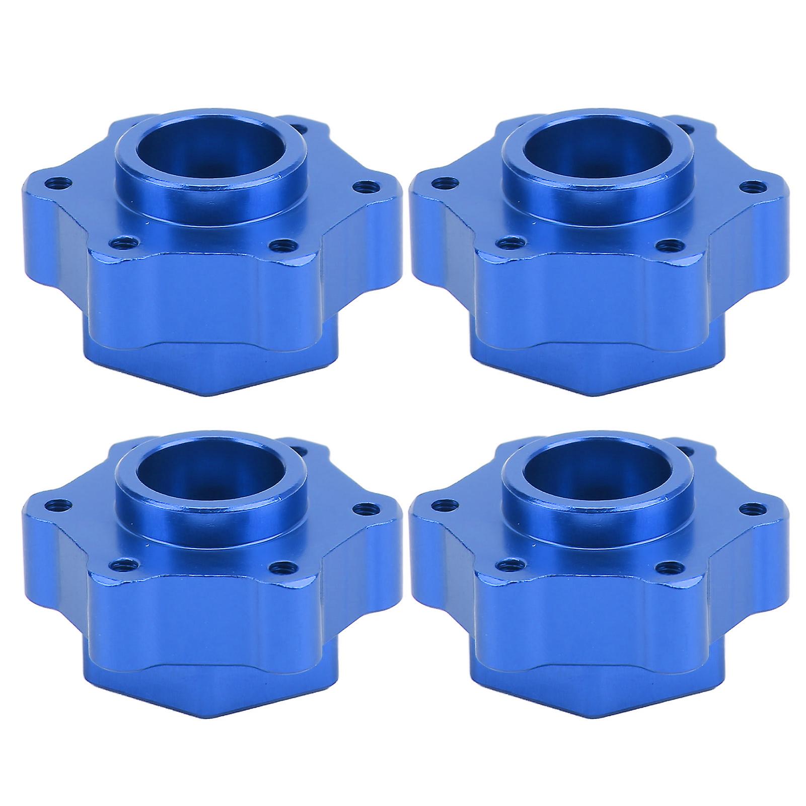 2 Pair Rc Aluminum 5mm Widen Wheel Hex Adapter Converter For Losi Lmt 4wd Solid Axle 1/8 Monster Truckblue